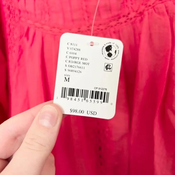 Free People Can’t Help Lovin’ You Top in Poppy Red - Picture 4 of 6